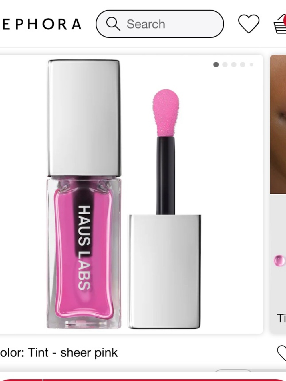 Haus Labs By Lady Gaga Sheer Bright Pink Lip Gloss Tint